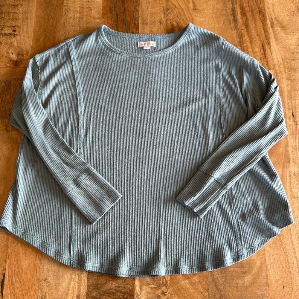 Women's Ribbed Long Sleeve Top